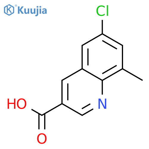6-chloro-8-methylquinoline-3-carboxylic Acid structure