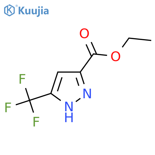 Ethyl 3-(trifluoromethyl)-1H-pyrazole-5-carboxylate structure