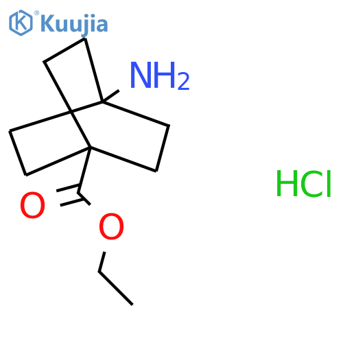 ethyl 4-aminobicyclo2.2.2octane-1-carboxylate hydrochloride structure