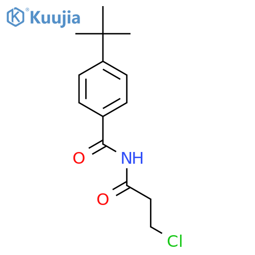 4-tert-butyl-N-(3-chloropropanoyl)benzamide structure