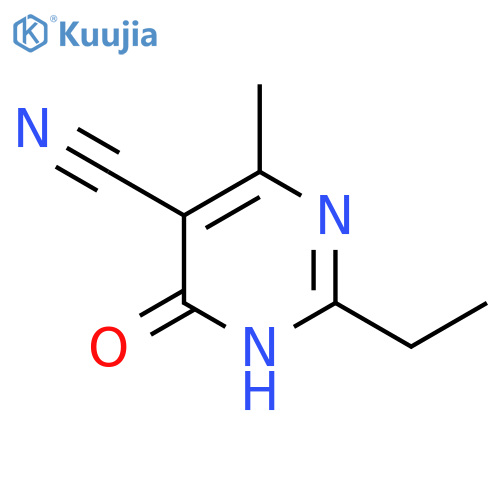 2-Ethyl-4-methyl-6-oxo-1,6-dihydropyrimidine-5-carbonitrile structure