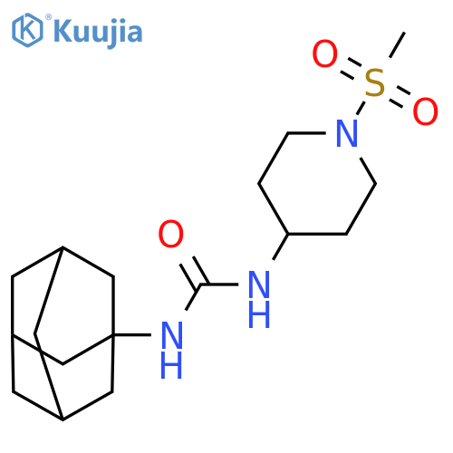 1-Adamantan-1-yl-3-[1-(methylsulfonyl)-4-piperidinyl]urea structure
