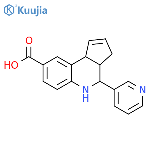<br>4-(Pyridin-3-yl)-3a,4,5,9b-tetrahydro-3H-cyclopenta[c]quinoline-8-carboxyli c acid structure
