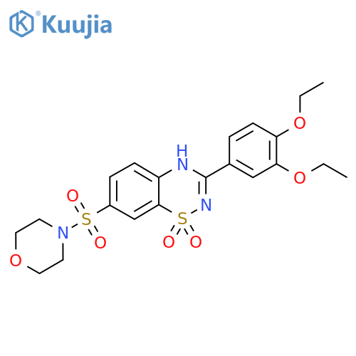 3-(3,4-diethoxyphenyl)-7-(morpholine-4-sulfonyl)-2H-1lambda6,2,4-benzothiadiazine-1,1-dione structure