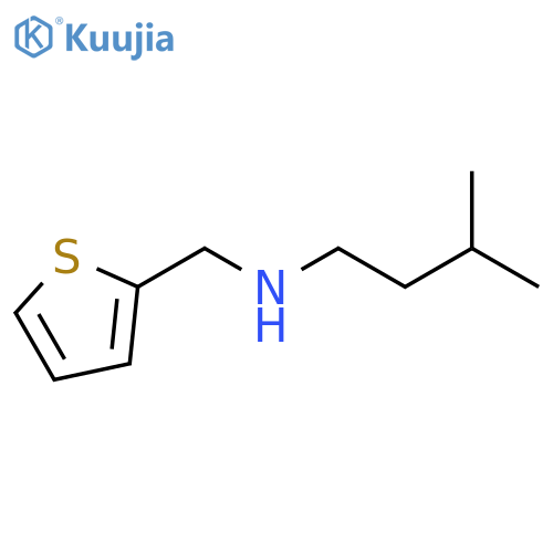 3-methyl-N-(thiophen-2-ylmethyl)butan-1-amine structure