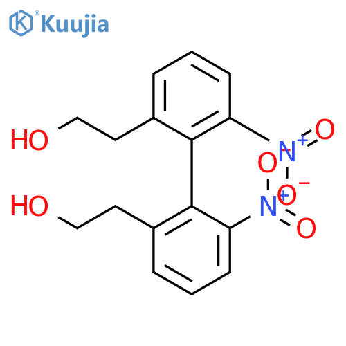 [1,1'-Biphenyl]-2,2'-diethanol, 6,6'-dinitro- structure