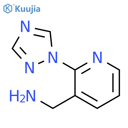 1-2-(1H-1,2,4-triazol-1-yl)-3-pyridinylmethanamine structure