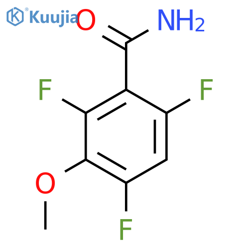 2,4,6-Trifluoro-3-methoxybenzenecarboxamide structure