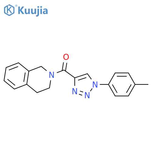 2-1-(4-methylphenyl)-1H-1,2,3-triazole-4-carbonyl-1,2,3,4-tetrahydroisoquinoline structure
