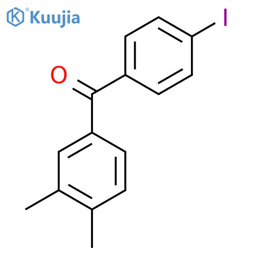 3,4-Dimethyl-4'-iodobenzophenone structure
