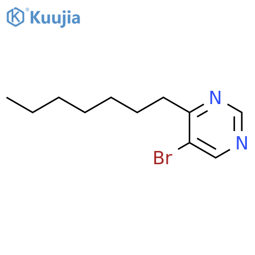 5-Bromo-4-heptylpyrimidine structure