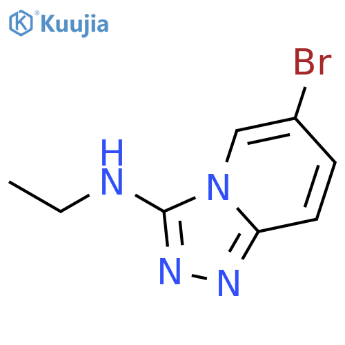 6-Bromo-3-(N-ethylamino)-1,2,4triazolo4,3-apyridine structure