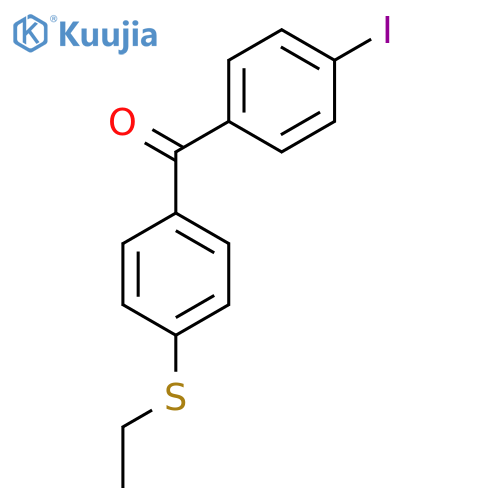 4-(Ethylthio)-4'-iodobenzophenone structure
