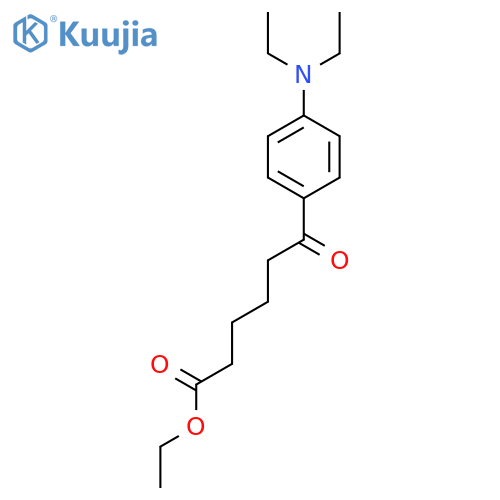 Ethyl 6-4-(N,N-diethylamino)phenyl-6-oxohexanoate structure