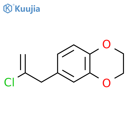 2-Chloro-3-[(3,4-ethylenedioxy)phenyl]-1-propene structure