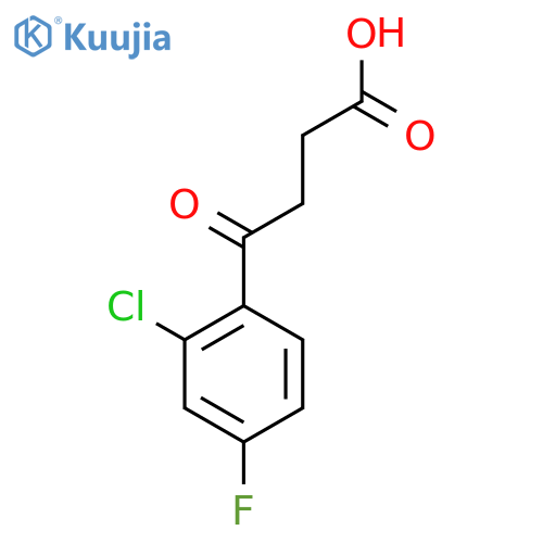 4-(2-Chloro-4-fluorophenyl)-4-oxobutyric acid structure