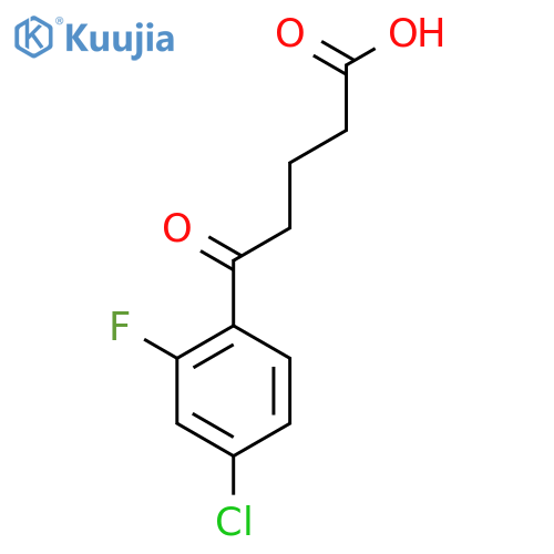 5-(4-Chloro-2-fluorophenyl)-5-oxovaleric acid structure