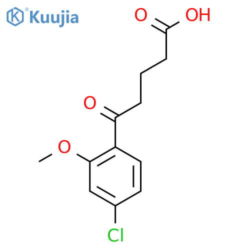 5-(4-Chloro-2-methoxyphenyl)-5-oxovaleric acid structure