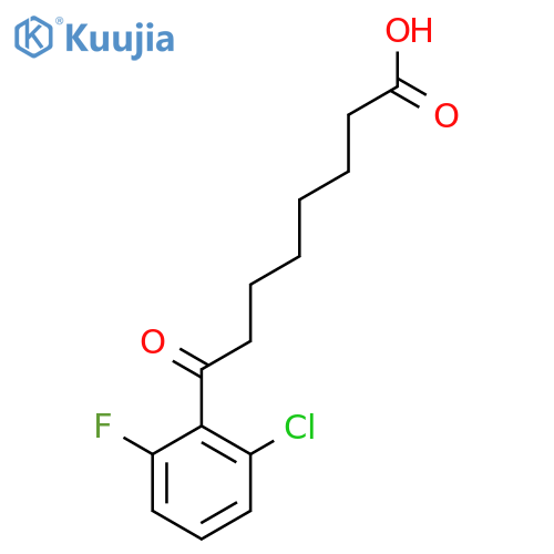 8-(2-Chloro-6-fluorophenyl)-8-oxooctanoic acid structure