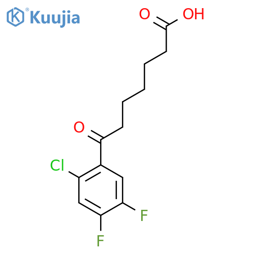 7-(2-Chloro-4,5-difluorophenyl)-7-oxoheptanoic acid structure