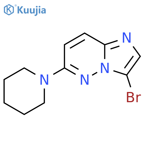 3-Bromo-6-piperidin-1-yl-imidazo1,2-bpyridazine structure