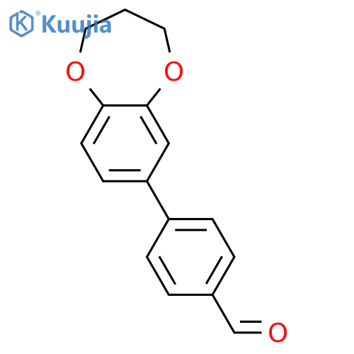 4-(3,4-dihydro-2H-1,5-benzodioxepin-7-yl)benzaldehyde structure