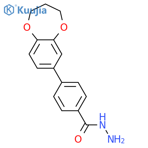 4-(3,4-Dihydro-2H-1,5-benzodioxepin-7-yl)-benzenecarbohydrazide structure