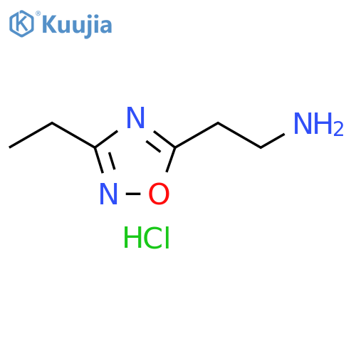 [2-(3-ethyl-1,2,4-oxadiazol-5-yl)ethyl]amine hydrochloride structure