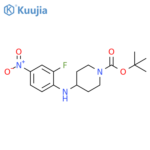 tert-Butyl 4-[(2-fluoro-4-nitrophenyl)amino]piperidine-1-carboxylate structure