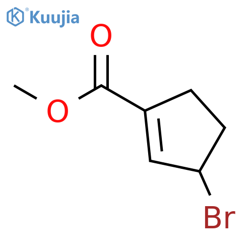 Methyl 3-bromocyclopent-1-enecarboxylate structure