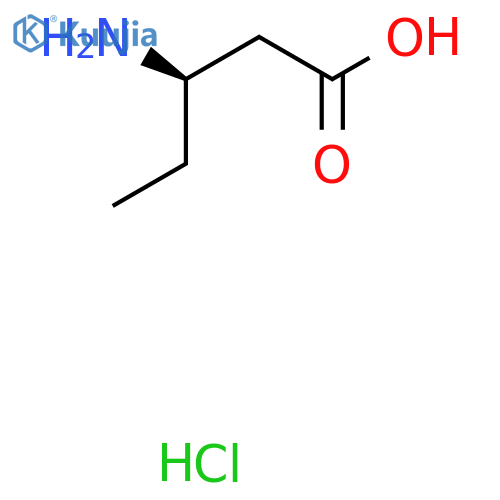 (R)-3-Aminopentanoic acid hydrochloride structure