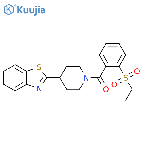 2-{1-2-(ethanesulfonyl)benzoylpiperidin-4-yl}-1,3-benzothiazole structure