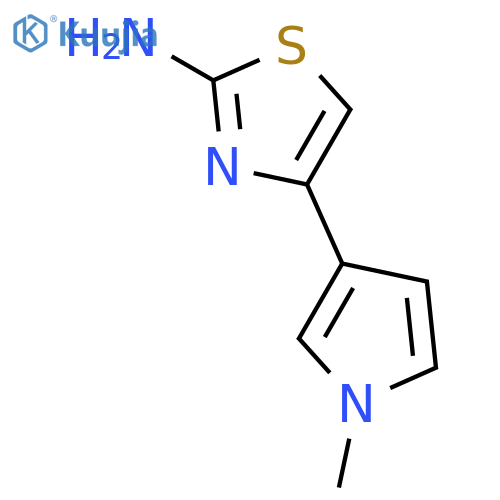 4-(1-Methyl-1H-pyrrol-3-yl)thiazol-2-amine structure