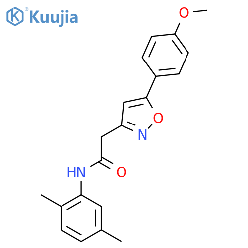 N-(2,5-dimethylphenyl)-2-5-(4-methoxyphenyl)-1,2-oxazol-3-ylacetamide structure