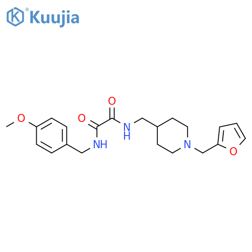 N-({1-(furan-2-yl)methylpiperidin-4-yl}methyl)-N'-(4-methoxyphenyl)methylethanediamide structure