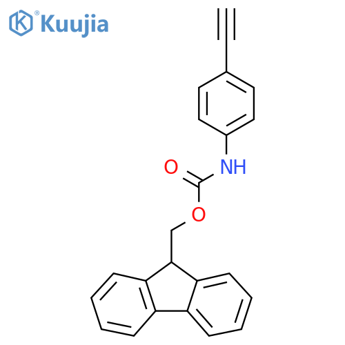 (9H-fluoren-9-yl)methyl N-(4-ethynylphenyl)carbamate structure