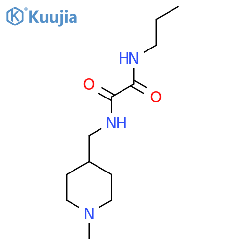 N'-(1-methylpiperidin-4-yl)methyl-N-propylethanediamide structure