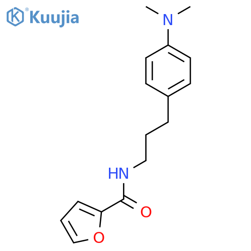 N-{3-4-(dimethylamino)phenylpropyl}furan-2-carboxamide structure