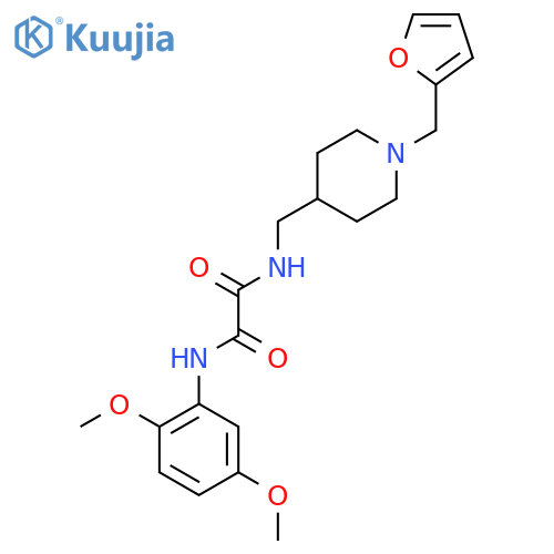 N-(2,5-dimethoxyphenyl)-N'-({1-(furan-2-yl)methylpiperidin-4-yl}methyl)ethanediamide structure