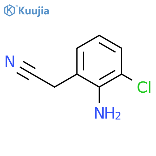 2-(2-amino-3-chlorophenyl)acetonitrile structure