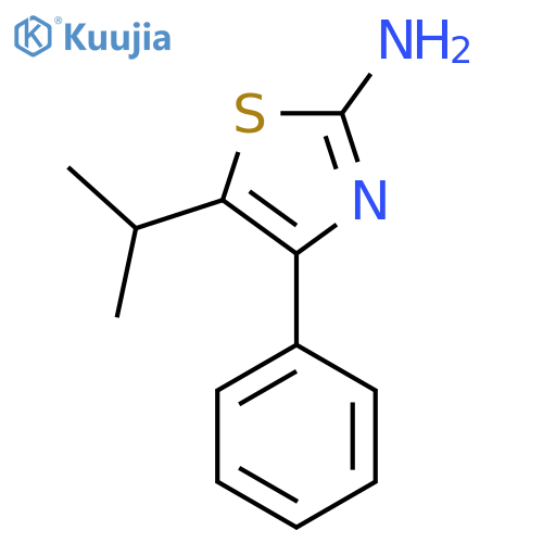 4-phenyl-5-(propan-2-yl)-1,3-thiazol-2-amine structure