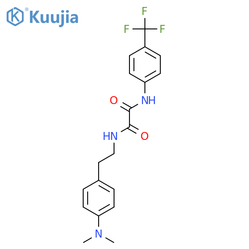 N'-{2-4-(dimethylamino)phenylethyl}-N-4-(trifluoromethyl)phenylethanediamide structure