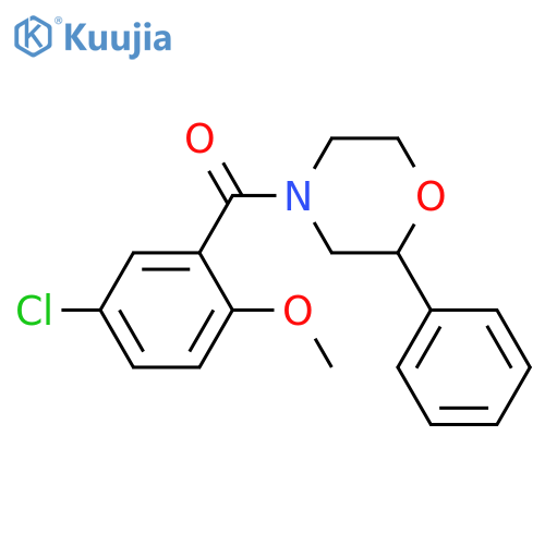4-(5-chloro-2-methoxybenzoyl)-2-phenylmorpholine structure