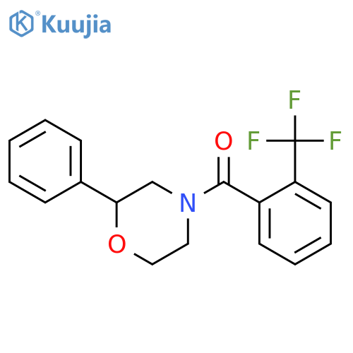 2-phenyl-4-2-(trifluoromethyl)benzoylmorpholine structure