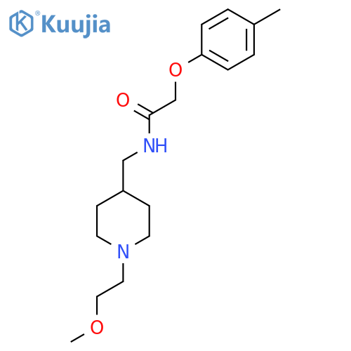 N-{1-(2-methoxyethyl)piperidin-4-ylmethyl}-2-(4-methylphenoxy)acetamide structure