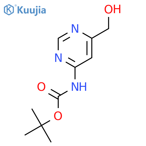 tert-Butyl (6-(hydroxymethyl)pyrimidin-4-yl)carbamate structure