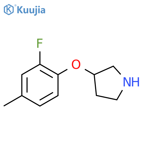 3-(2-fluoro-4-methylphenoxy)pyrrolidine structure