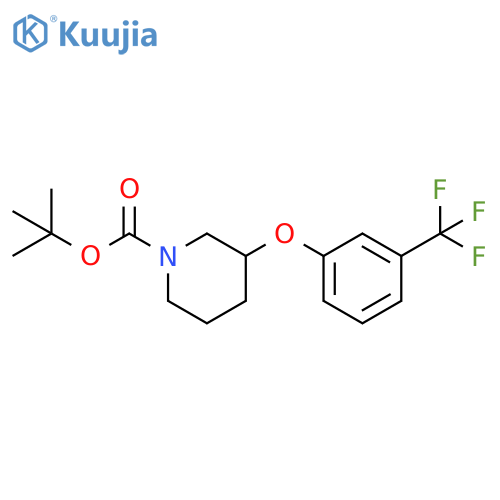 3-(3-trifluoromethyl-phenoxy)-piperidine-1-carboxylic Acid Tert-butyl Ester structure