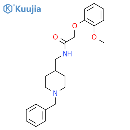 N-(1-benzylpiperidin-4-yl)methyl-2-(2-methoxyphenoxy)acetamide structure