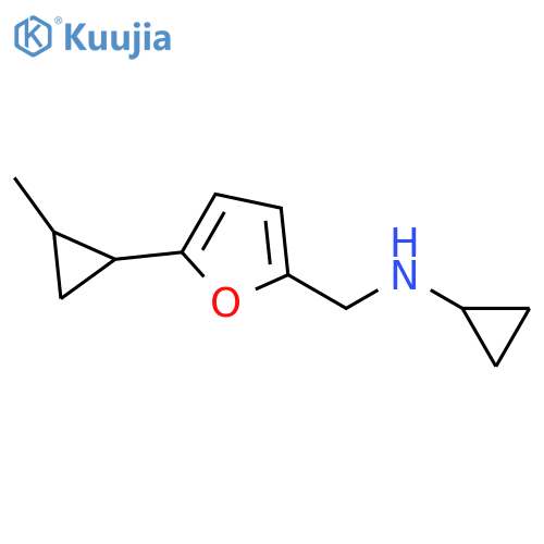 N-{5-(2-methylcyclopropyl)furan-2-ylmethyl}cyclopropanamine structure